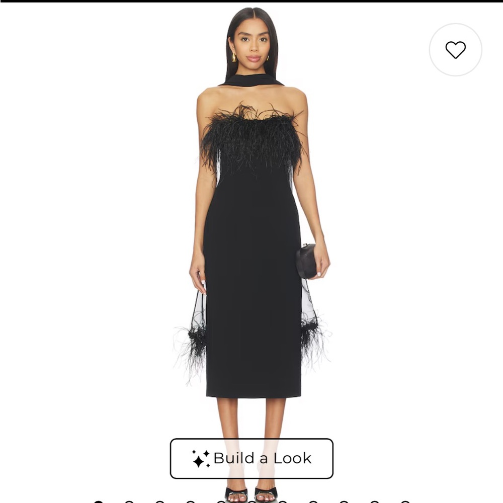 L’academie Eirah Midi Dress in Black